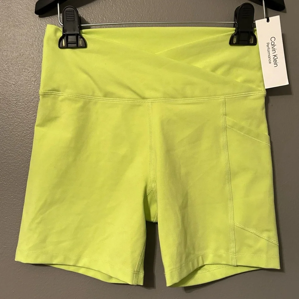 NWT Lot of Calvin Klein Performance Sz Small High Waist Biker Athletic Shorts! - Picture 8 of 14